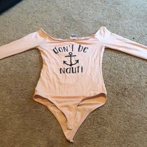 Pink “dont be nauti” shirt